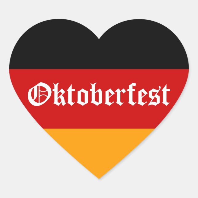 Sticker Cœur Oktoberfest Heart (Devant)