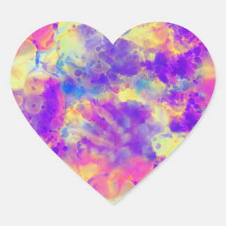 Sticker Cœur omnivision fantaisie encre :