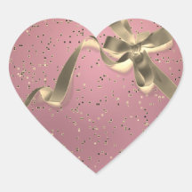 Or rose avec bow or