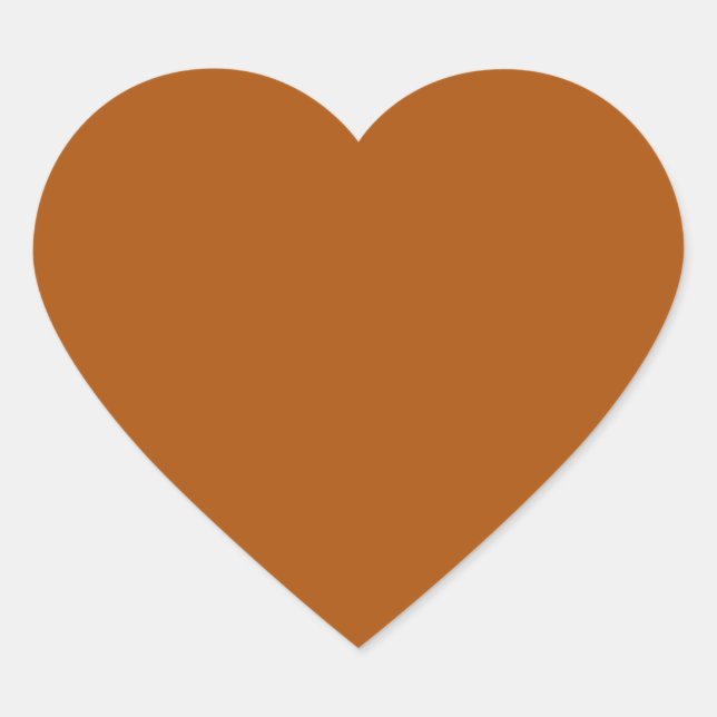 Sticker Coeur Orange Brûlé (Devant)