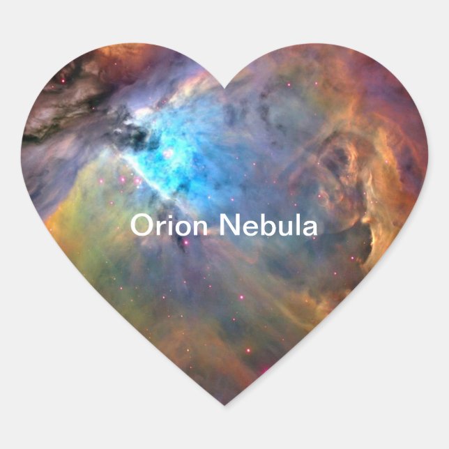 Sticker Cœur Orion Nebula Space Galaxy (Devant)