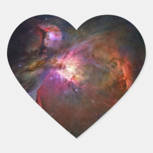 Sticker Cœur Orion Nebula (télescope Hubble)