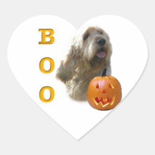 Sticker Cœur Otterhound Halloween BOO