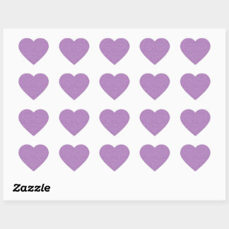 Sticker Cœur Paillettes de Lavande