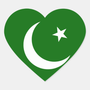 Sticker Cœur pakistan