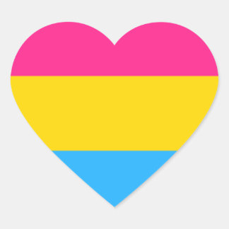 Sticker Coeur Pan Pride