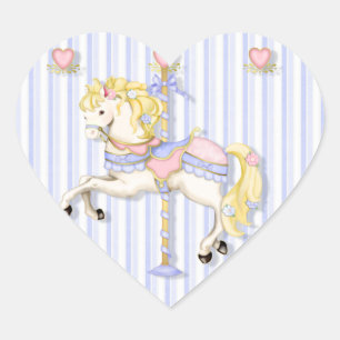 Sticker Cœur Pastel Carousel Pony