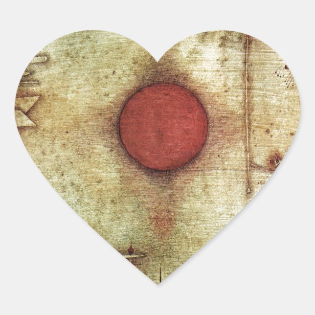 Sticker Cœur Paul Klee Ad Marginem (Devant)