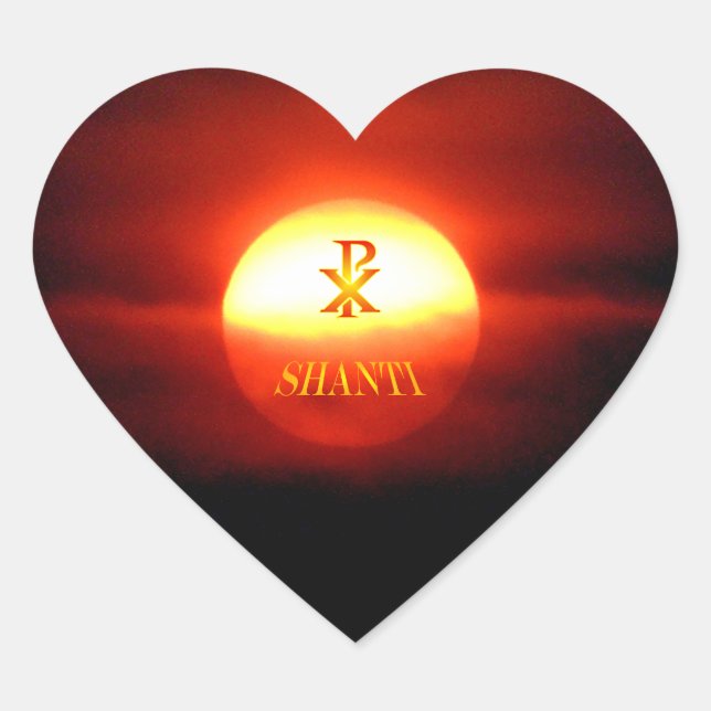 STICKER CŒUR PAX SHANTI (Devant)