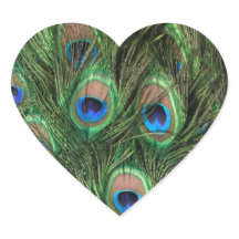 Peacock Feather Heart
