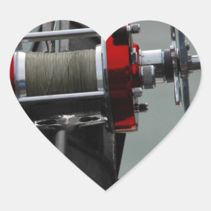 Sticker Cœur Pêche terminée