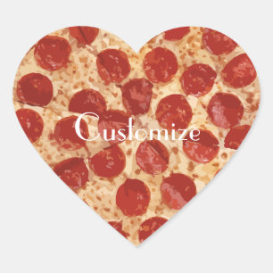 Sticker Cœur Pepperoni Pizza Thunder_Cove