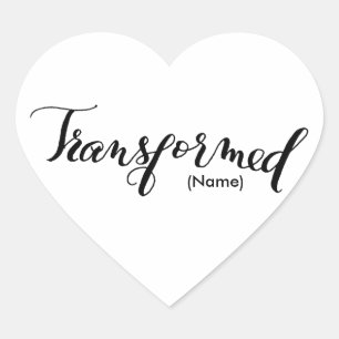 Sticker Cœur Personnalisé transformé