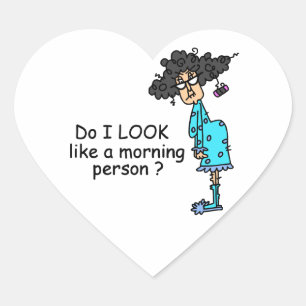 Sticker Cœur Personne Du Matin