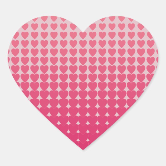 Sticker Cœur Petit motif de coeur rose (Devant)