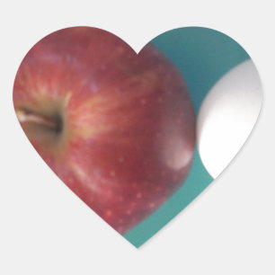 Sticker Cœur Petits-déjeuners copains : Deux oeufs $an Apple St