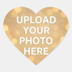 Sticker Cœur Photo personnalisée