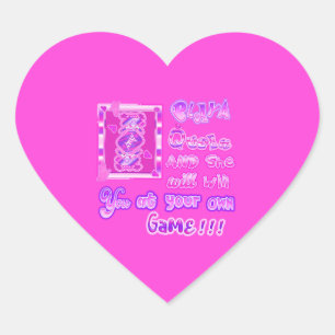 Sticker Cœur playa queen