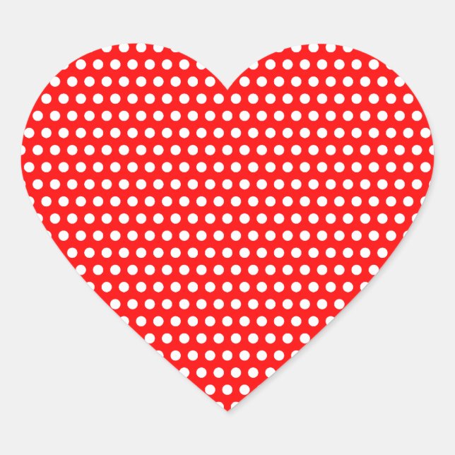 Sticker Cœur Points Blancs (Devant)