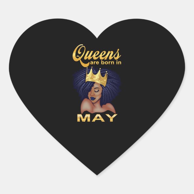 Sticker Cœur Poison de Birthday | Queens Are Born In May (Devant)