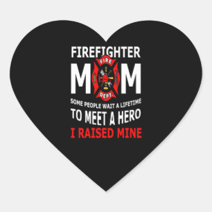 Sticker Cœur Pompier Firefighter Maman Quelques personnes