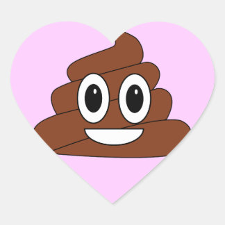 Sticker Cœur Poop