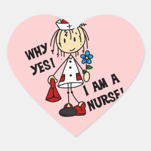 Sticker Cœur Pourquoi je suis infirmière