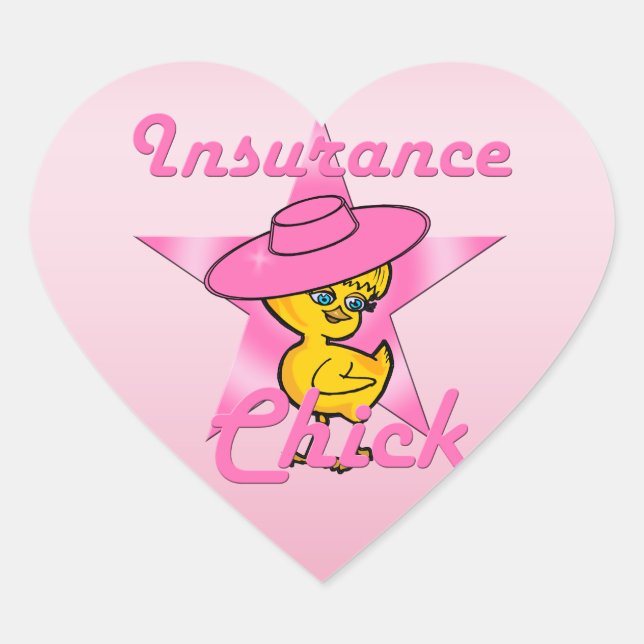 Sticker Cœur Poussin #8 d'assurance (Devant)
