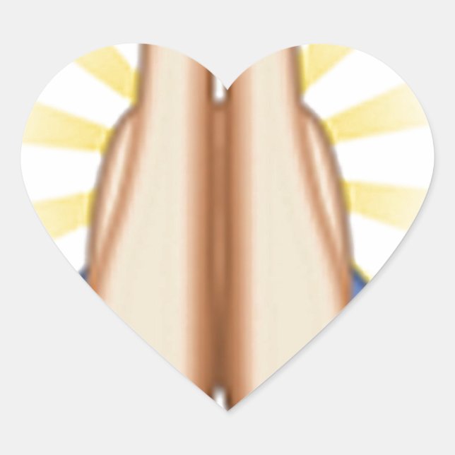 Sticker Cœur prier émoji (Devant)