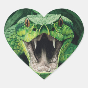 Sticker Cœur Primal Power 008 – Serpent