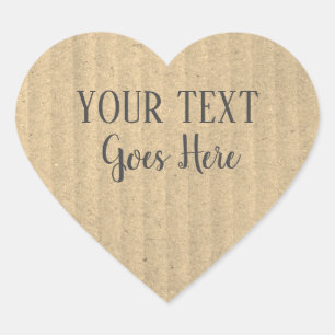 Sticker Cœur Produit artisanal Papier artisanal simple Russe