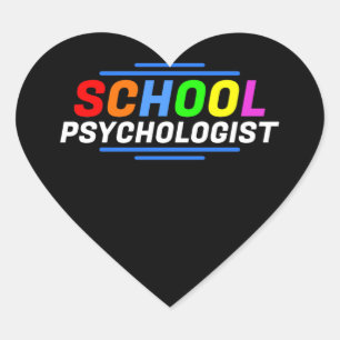 Sticker Cœur Psychologue scolaire