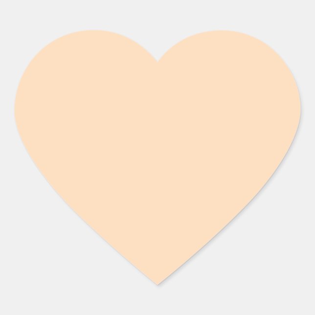 Sticker Cœur Puffée de broche couleur solide (Devant)
