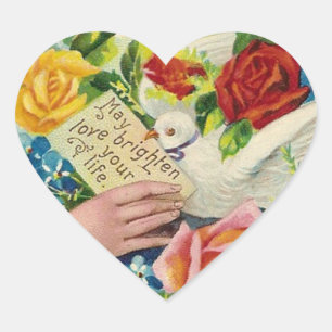Sticker Cœur Puisse l'amour...
