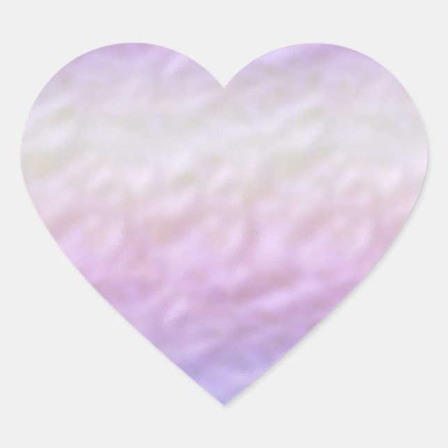 Sticker Cœur Purple Ombre Unicorn (Devant)