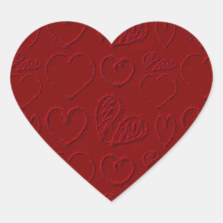 Sticker Cœur Red Hearts Saint-Valentin