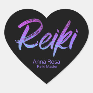 Sticker Cœur *~* Reiki Iridescente Purples Coeurs, Magenta, Blu