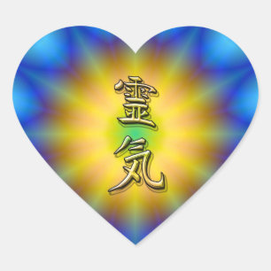 Sticker Cœur Reiki symbole