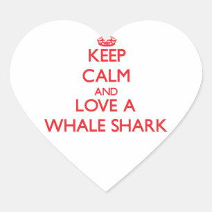 Sticker Cœur Requin de baleine