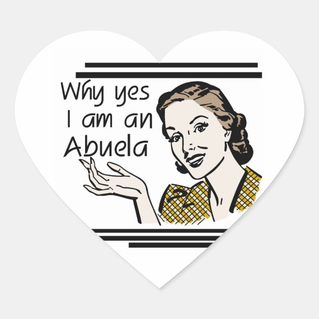 Sticker Cœur Retro Abuela Gits (Devant)
