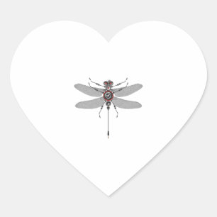 Sticker Cœur Robot Insect Dragonfly Hifi Haut-parleur Système E
