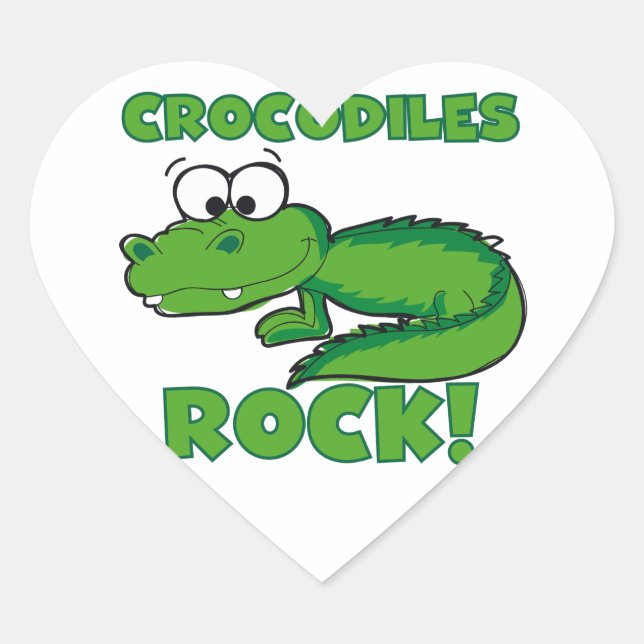 Sticker Cœur Rocher des crocodiles (Devant)