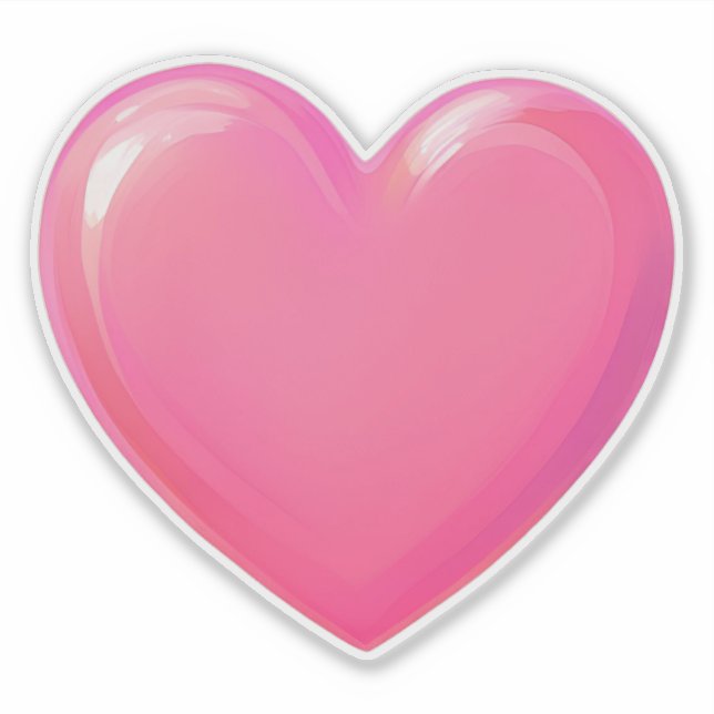 Sticker Coeur Rose (Devant)