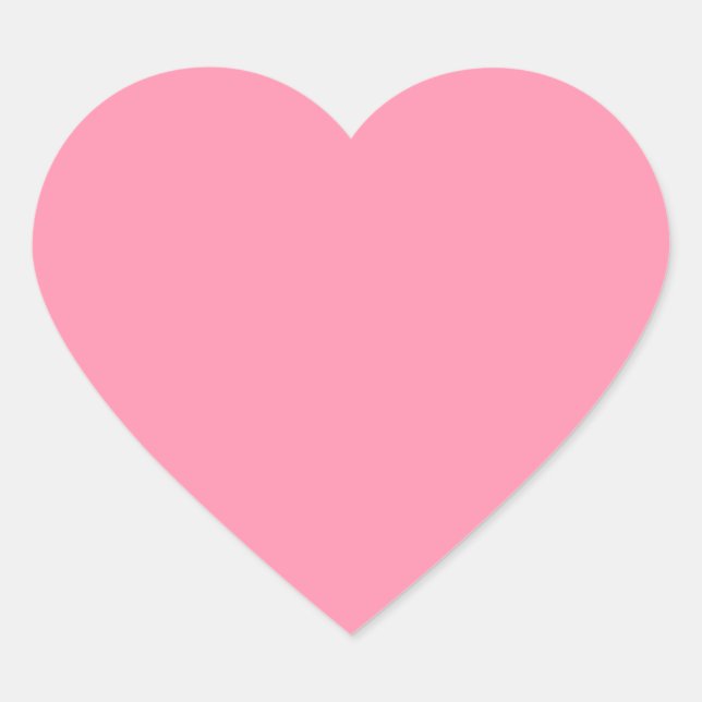 Sticker Cœur Rose Baker-Miller (couleur solide) (Devant)