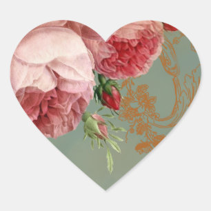 Sticker Cœur Rose Blenheim