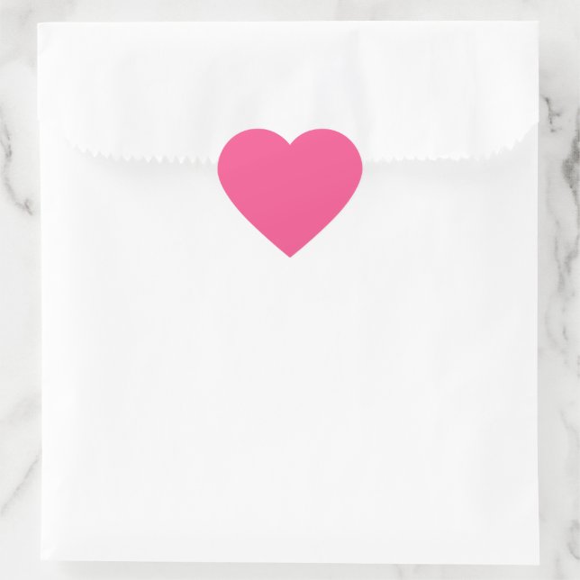 Sticker Coeur Rose Chaud (Sac)