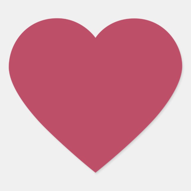Sticker Coeur rose chaud couleur tendance (Devant)