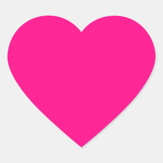 Sticker Cœur Rose chaud et personnalisable
