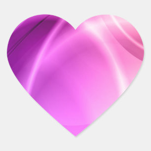 Sticker Cœur rose et violet