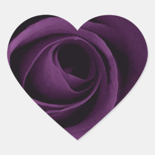 Sticker Cœur Rose pourpre